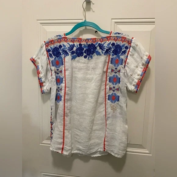 Johnny Was Workshop Zelda Peasant Top - Picture 5 of 9